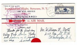 Sc#C10-CAM No.20-ALBANY TO CLEVELAND ROUTE-INAGURAL SERVICE ALBANY TO ...