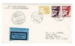 GRAF ZEPPELIN AUSTRIA DISPATCH-Sc#C20,#C25,#C29-AUSTRIA FLIGHT ...