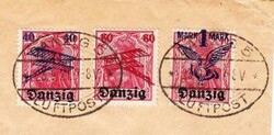 Danzig AIR MAIL ISSUE-Sc#1-3(complete set)-DANZIG LUFTPOST ...