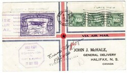 Canada AIR POST SEMIOFFICIAL-Sc#CL49(scarce)-FIRST FLIGHT ...