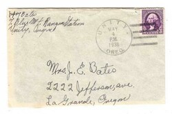 Sc#720-UNITY(Baker County)OREGON-MAY/4/1936-BLUE MOUNTAIN RANGER ...