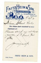 UTICA(Oneida County)NEW YORK-AUG/13/1913-ILLUSTRATED DELICATESSEN ...