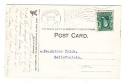TONOPAH(Nye County)NEVADA-JUN/11/1908 FLAG CANCEL-Postcard View A ...