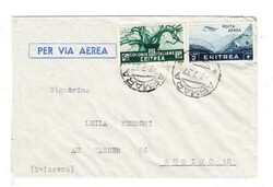 Eritrea ITALIAN-Sc#162,#C13-ASMARA 7/7/37-AIR MAIL TO ...