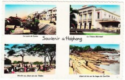 Vietnam KINGDOM-Sc#9(single frank)-HAIPHONG 17/4/1954-Postcard View ...