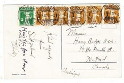 Switzerland Sc#157,#186(strip of 5)-ST.CROIX SUISSE 9/IX/16-Postcard ...