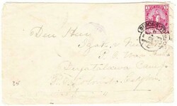 BOER WAR Cape of Good Hope-SG#59a-SIMONS TOWN 1/DE/00-TO P.O.W. ...