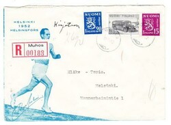 1952 OLYMPICS Finland SC#296,#253A,#295-MUHOS ...