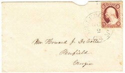 MILLEDGEVILLE(Baldwin County)GEORGIA-Sc#26A(Cat $190 on Cover)-TO ...