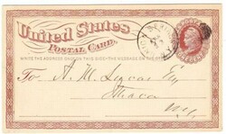 UNION SPRINGS(Cayuga County)NEW YORK-APR/22(1874)-Sc#UX1-NEW YORK ...