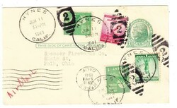 D.P.O.-HYNES(Los Angeles County)CALIFORNIA-JUN/11/1941-Postal Card ...