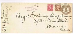 5c COLUMBIAN POSTAL ENVELOPE-Sc#350(size 10)-NEWPORT STATION ...