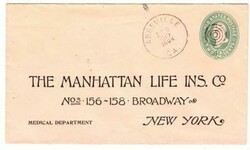 ABBEVILLE(Wilcox County)GEORGIA-FEB/10/1894-Postal Envelope TO NEW ...