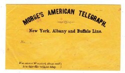 MORSE AMERICAN TELEGRAPH-NEW YORK, ALBANY,AND BUFFALO LINE-PRINTED ...