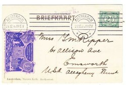 Netherlands Sc#69-INTERNATIONAL POSTAGE STAMP EXHIBITION AMSTERDAM ...