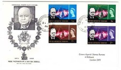British Antarctic Territory CHURCHILL ISSUE-SG#16-9(complete ...