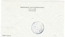 ROCKET MAIL-NETHERLANDS-KATWIJK AAN ZEE-6/III/1935-BLUE LABEL-RED ...