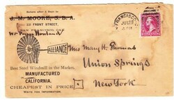 ILLUSTRATED WIND MILL ADVERTISING-2c WASH-SAN FRANCISCO ...