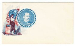 SPANISH AMERICAN WAR PATRIOTIC-BICOLOR LIBERTY FLAG SHIELD EAGLE ...