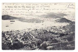 Danish West Indies Sc#32(single frank)-ST THOMAS-3/12/1907-Postcard ...