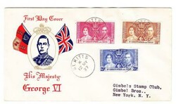 St Christopher and Nevis CORONATION ISSUE-SG#65-7(complete set)-FIRST ...