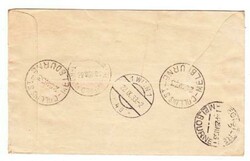 Australia 9d KANGAROO-SG#108(single frank)COLLINS STREET MELBOURNE ...