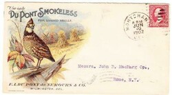 USE ONLY DUPONT SMOKELESS FOR LOADED SHELLS-MULTICOLOR ILLUSTRATED ...