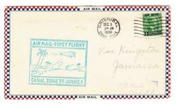 Panama CANAL ZONE-Sc#C1(single frank)-FIRST FLIGHT-Mu#43-AAMC#F5 ...