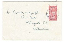 Iceland Sc#146(single frank)-REYJAVIK-15/II/26-TO COPENHAGEN