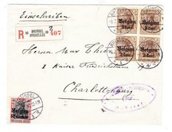 Belgium GERMAN OCCUPATION-Sc#N19,#N11(block of ...