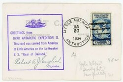 BYRD ANTARCTIC EXPEDITION II-LITTLE AMERICA JAN/30/1934-Sc#733-REAL ...