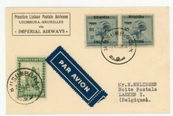 Ruanda~Urundi Sc#41,#34(pair)-FIRST ...