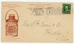 ILLUSTRATED DUFF`S MOLASSES ADVERTISING(brown)-PITTSBURGH ...