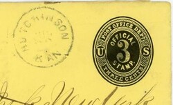 US OFFICIAL POSTAL ENVELOPE-POST OFFICE DEPARTMENT-Sc#UO7(138mm X ...