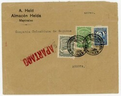 Colombia Sc#C41,#C39,#400-SCADTA-ILLUSTRATED BICYCLE, PUMPS, ...