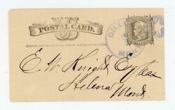 DILLON(Beeaverhead County)MONTANA TERRITORY-FANCY NEGATIVE STAR ...