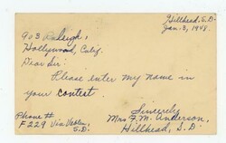 D.P.O.(1917~1960)-HILLHEAD(Marshall County)SOUTH ...