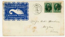 ILLUSTRATED CORNUCOPIA CAMEO-POMONA GARDEN & NURSURY-ALLOVER ...