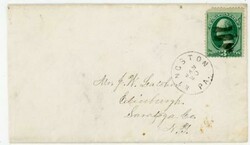 D.P.O.(1809~1904)-KINGSTON(Luzurne County)PENNSYLVANIA-JAN/20-CIRCA ...