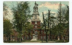 PHILADELPHIA PENNSYLVANIA-STATION E-FLAG CANCEL-AUG/1/1911-Postcarrd ...