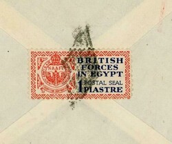 Egypt BRITISH FORCES-SGF#A9(perf 13 1/2 X 14)-DIAMOND CANCEL-EGYPT ...