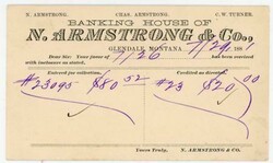 D.P.O.-(1875~1900)-SCARCITY 5-GLENDALE(Beaverhead County)MONTANA ...