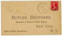 MINOT(Androscoggin County)MAINE-MAY/?/1893-2c SMALL BANKNOTE-TO N.Y.C ...