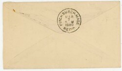 BOSTON MASSACHUSETTS-Sc#210-MAR/6/1886-ILLUSTRATED LIBRARY BUREAU ...