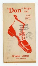 BOSTON MASSACHUSETTS-OVATE FLAG CANCEL-JAN/15/1908-DON SHOE CO ...