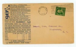 NEW YORK N.Y.-ENVELOPES, COMMERCIAL PRINTING ADVERTISING-1902-PRINTED ...