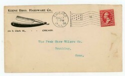 CHICAGO(Cook County)ILLINOIS-AUG/17/1900-FLAG CANCEL-ILLUSTRATED ...