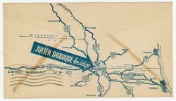DUBUQUE(Dubuque County)IOWA-Sc#900-AUG/31/1943-JULIEN DUBUQUE BRIDGE ...