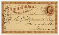 MASON CITY(Cerro Gordo County)IOWA-JUL/24/74-FANCY CANCEL-POSTAL CARD ...