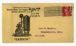 DETROIT MICHIGAN-SEP/1/14-2c WASH-PERFIN-DETROIT MOTOR CAR ...